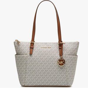 Michael Kors Signature Logo Jet Set Tote